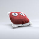 Red Fuzzy Wuzzy ink-Fuzed Decorative Throw Pillow