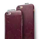 Red Geometric V13 iPhone 6/6s or 6/6s Plus 2-Piece Hybrid INK-Fuzed Case