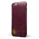 Red Geometric V13 iPhone 6/6s or 6/6s Plus 2-Piece Hybrid INK-Fuzed Case