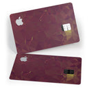 Red Geometric V13 - Premium Protective Decal Skin-Kit for the Apple Credit Card