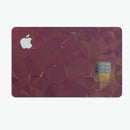 Red Geometric V13 - Premium Protective Decal Skin-Kit for the Apple Credit Card