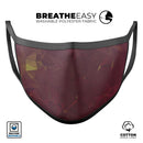 Red Geometric V13 - Made in USA Mouth Cover Unisex Anti-Dust Cotton Blend Reusable & Washable Face Mask with Adjustable Sizing for Adult or Child