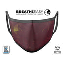 Red Geometric V13 - Made in USA Mouth Cover Unisex Anti-Dust Cotton Blend Reusable & Washable Face Mask with Adjustable Sizing for Adult or Child