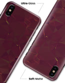 Red Geometric V13 - iPhone X Clipit Case