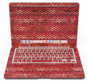Red Multi Watercolor Chevron - MacBook Air Skin Kit