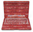 Red Multi Watercolor Chevron - MacBook Air Skin Kit