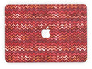 Red Multi Watercolor Chevron - MacBook Pro with Retina Display Full-Coverage Skin Kit