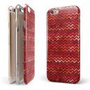Red Multi Watercolor Chevron iPhone 6/6s or 6/6s Plus 2-Piece Hybrid INK-Fuzed Case