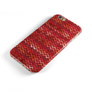 Red Multi Watercolor Chevron iPhone 6/6s or 6/6s Plus 2-Piece Hybrid INK-Fuzed Case