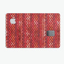 Red Multi Watercolor Chevron - Premium Protective Decal Skin-Kit for the Apple Credit Card