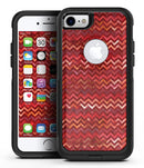 Red Multi Watercolor Chevron - iPhone 7 or 8 OtterBox Case & Skin Kits