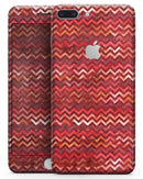 Red Multi Watercolor Chevron - Skin-kit for the iPhone 8 or 8 Plus