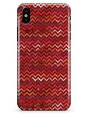 Red Multi Watercolor Chevron - iPhone X Clipit Case