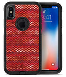 Red Multi Watercolor Chevron - iPhone X OtterBox Case & Skin Kits