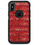 Red Multi Watercolor Chevron - iPhone X OtterBox Case & Skin Kits
