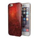 Red Orange Geometric V13 iPhone 6/6s or 6/6s Plus 2-Piece Hybrid INK-Fuzed Case