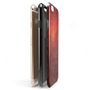 Red Orange Geometric V13 iPhone 6/6s or 6/6s Plus 2-Piece Hybrid INK-Fuzed Case