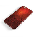 Red Orange Geometric V13 iPhone 6/6s or 6/6s Plus 2-Piece Hybrid INK-Fuzed Case