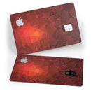 Red Orange Geometric V13 - Premium Protective Decal Skin-Kit for the Apple Credit Card