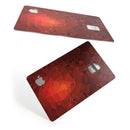 Red Orange Geometric V13 - Premium Protective Decal Skin-Kit for the Apple Credit Card