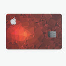 Red Orange Geometric V13 - Premium Protective Decal Skin-Kit for the Apple Credit Card