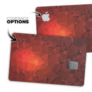 Red Orange Geometric V13 - Premium Protective Decal Skin-Kit for the Apple Credit Card