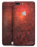 Red Orange Geometric V13 - Skin-kit for the iPhone 8 or 8 Plus