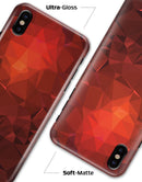 Red Orange Geometric V13 - iPhone X Clipit Case