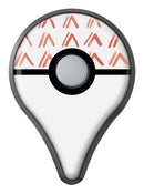 Red Orange Watercolor Pattern  Pokémon GO Plus Vinyl Protective Decal Skin Kit