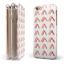 Red Orange Watercolor Pattern iPhone 6/6s or 6/6s Plus 2-Piece Hybrid INK-Fuzed Case