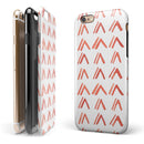 Red Orange Watercolor Pattern iPhone 6/6s or 6/6s Plus 2-Piece Hybrid INK-Fuzed Case