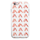 Red Orange Watercolor Pattern iPhone 6/6s or 6/6s Plus 2-Piece Hybrid INK-Fuzed Case