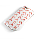 Red Orange Watercolor Pattern iPhone 6/6s or 6/6s Plus 2-Piece Hybrid INK-Fuzed Case