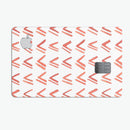 Red Orange Watercolor Pattern  - Premium Protective Decal Skin-Kit for the Apple Credit Card