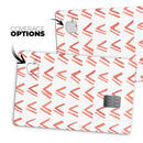 Red Orange Watercolor Pattern  - Premium Protective Decal Skin-Kit for the Apple Credit Card