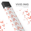 Red Orange Watercolor Pattern  - Premium Decal Protective Skin-Wrap Sticker compatible with the Juul Labs vaping device