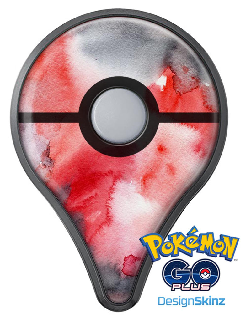 Red Pink 3 Absorbed Watercolor Texture Pokémon GO Plus Vinyl Protective Decal Skin Kit