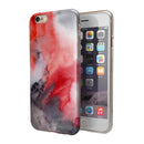 Red Pink 3 Absorbed Watercolor Texture iPhone 6/6s or 6/6s Plus 2-Piece Hybrid INK-Fuzed Case