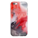 Red Pink 3 Absorbed Watercolor Texture iPhone 6/6s or 6/6s Plus 2-Piece Hybrid INK-Fuzed Case