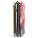 Red Pink 3 Absorbed Watercolor Texture iPhone 6/6s or 6/6s Plus 2-Piece Hybrid INK-Fuzed Case