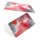 Red Pink 3 Absorbed Watercolor Texture - Premium Protective Decal Skin-Kit for the Apple Credit Card