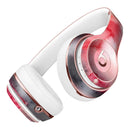 Red Pink 3 Absorbed Watercolor Texture Full-Body Skin Kit for the Beats by Dre Solo 3 Wireless Headphones