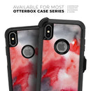 Red Pink 3 Absorbed Watercolor Texture - Skin Kit for the iPhone OtterBox Cases
