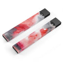 Red Pink 3 Absorbed Watercolor Texture - Premium Decal Protective Skin-Wrap Sticker compatible with the Juul Labs vaping device