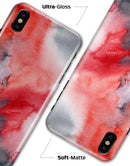 Red Pink 3 Absorbed Watercolor Texture - iPhone X Clipit Case
