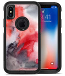 Red Pink 3 Absorbed Watercolor Texture - iPhone X OtterBox Case & Skin Kits