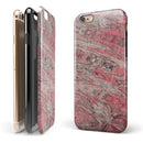 Red Slate Marble Surface V40 iPhone 6/6s or 6/6s Plus 2-Piece Hybrid INK-Fuzed Case