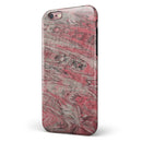 Red Slate Marble Surface V40 iPhone 6/6s or 6/6s Plus 2-Piece Hybrid INK-Fuzed Case