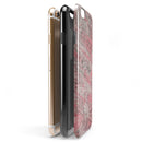 Red Slate Marble Surface V40 iPhone 6/6s or 6/6s Plus 2-Piece Hybrid INK-Fuzed Case