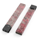 Red Slate Marble Surface V40 - Premium Decal Protective Skin-Wrap Sticker compatible with the Juul Labs vaping device